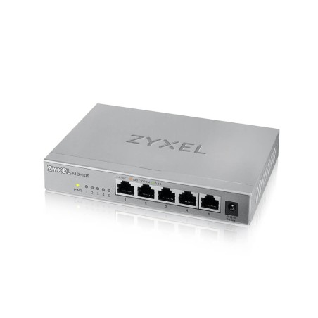 Zyxel Switch unmanaged Layer2 5 Port &bull 5x 2.5 GbE &bull Desktop &bull Lüfterlos &bull MG-105 - 200932 - 1
