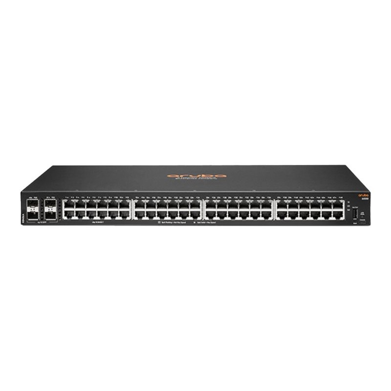 HP Switch 1000Mbit, 48xTP, 4xSFP-Slot, Aruba 6000 48G 4SFP 370W, - 207502 - 1