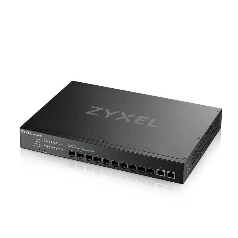 Zyxel Switch smart managed Layer2 12 Port &bull 2x 10 GbE &bull 10x SFP+ &bull 19" &bull XS1930-12F - 208102 - 1