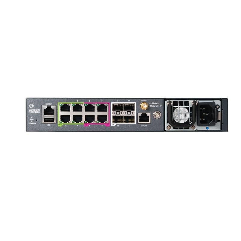 Cambium Networks cnMatrix TX 2012R-P - POE Switch 8 x 1gbps, and 4 SFP+ - 209190 - 1