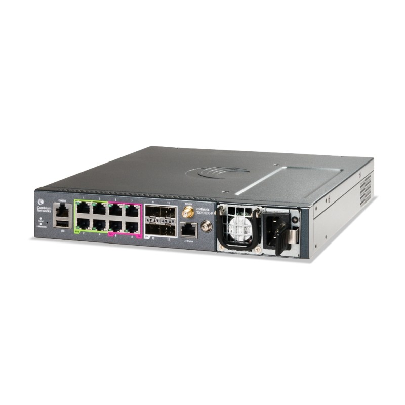 Cambium Networks cnMatrix TX 2012R-P - POE Switch 8 x 1gbps, and 4 SFP+ - 209190 - 2
