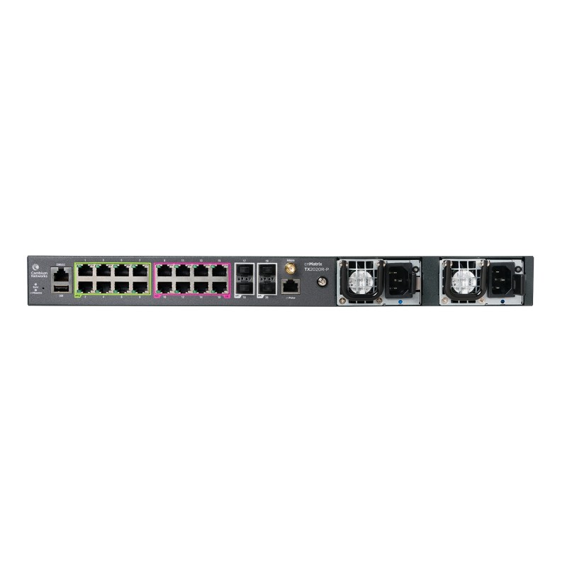 Cambium Networks cnMatrix TX 2020R-P - POE Switch 16 x 1 Gbps and 4 SFP+ redundante Netzteile - 209191 - 2