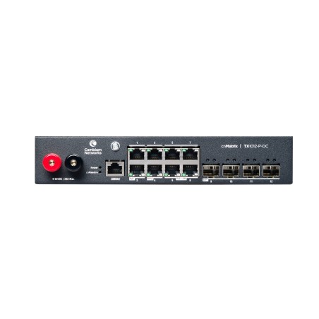 Cambium Networks cnMatrix TX 1012-P-DC - 170W POE Switch 8 x 1gbps & 4 SFP+ - 209350 - 1
