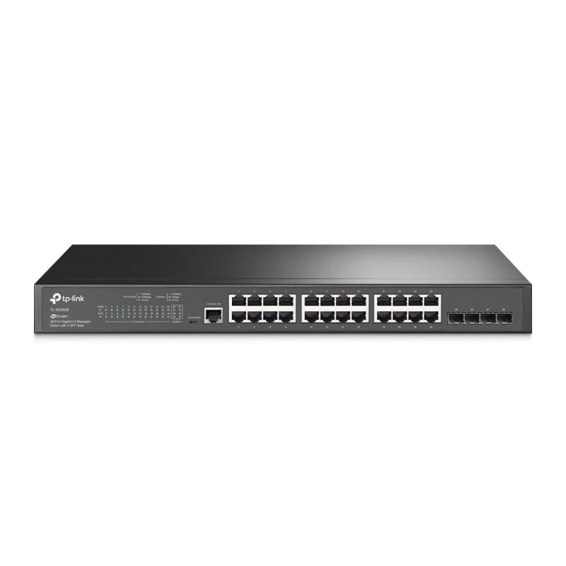 TP-Link Switch full managed Layer2+ 28 Port &bull 24x 1 GbE &bull 4x SFP &bull 19" &bull Lüfterlos, Omada &bull SG342 - 209662 -