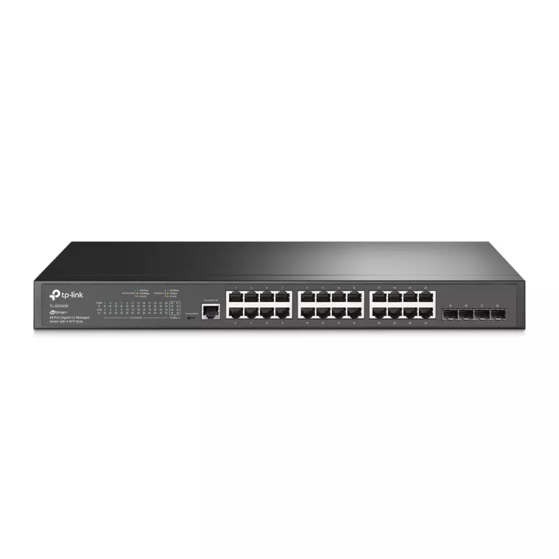 TP-Link Switch full managed Layer2+ 28 Port &bull 24x 1 GbE &bull 4x SFP &bull 19" &bull Lüfterlos, Omada &bull SG342 - 209662 -