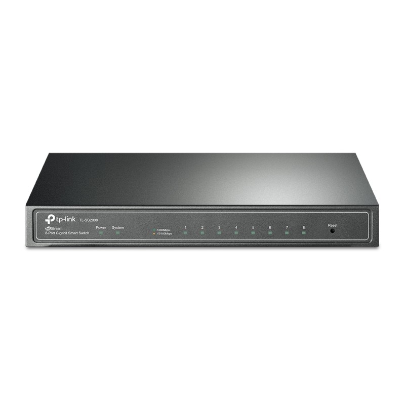 TP-Link Switch full managed Layer2 8 Port &bull 8x 1 GbE &bull Lüfterlos, Omada &bull SG2008 - 209665 - 1