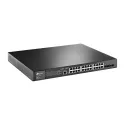 TP-Link Switch full managed Layer2+ 28 Port &bull 24x 1 GbE &bull 4x SFP &bull PoE Budget 384 Watt &bull 24x PoE at &bull 4x SFP
