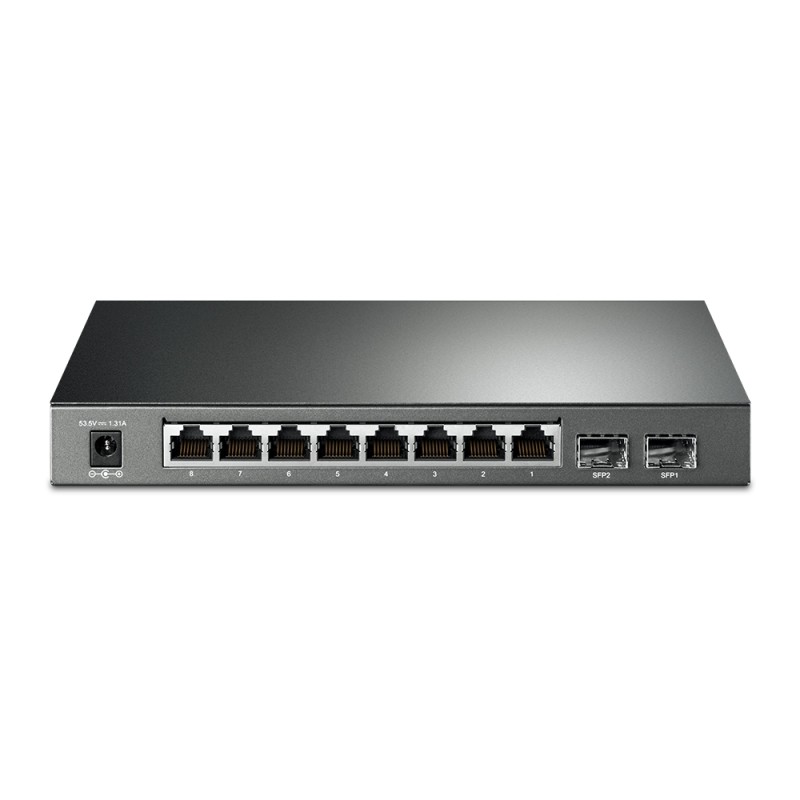TP-Link Switch full managed Layer2 10 Port &bull 8x 1 GbE &bull PoE Budget 58 Watt &bull 8x PoE at &bull 2x SFP &bull 10? &bull 