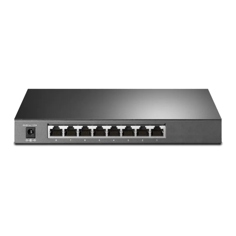 TP-Link Switch full managed Layer2 8 Port &bull 8x 1 GbE &bull PoE Budget 58 Watt &bull 4x PoE at &bull Lüfterlos, Omada &bull S