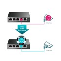 TP-Link - TL-SG105PE - 5-Port Gigabit Easy Smart Switch with 4-Port PoE+ - 209701 - 5