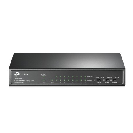 TP-Link - TL-SF1009P - 9-Port 10/100 Mbps Desktop Switch with 8-Port P - 209710 - 1