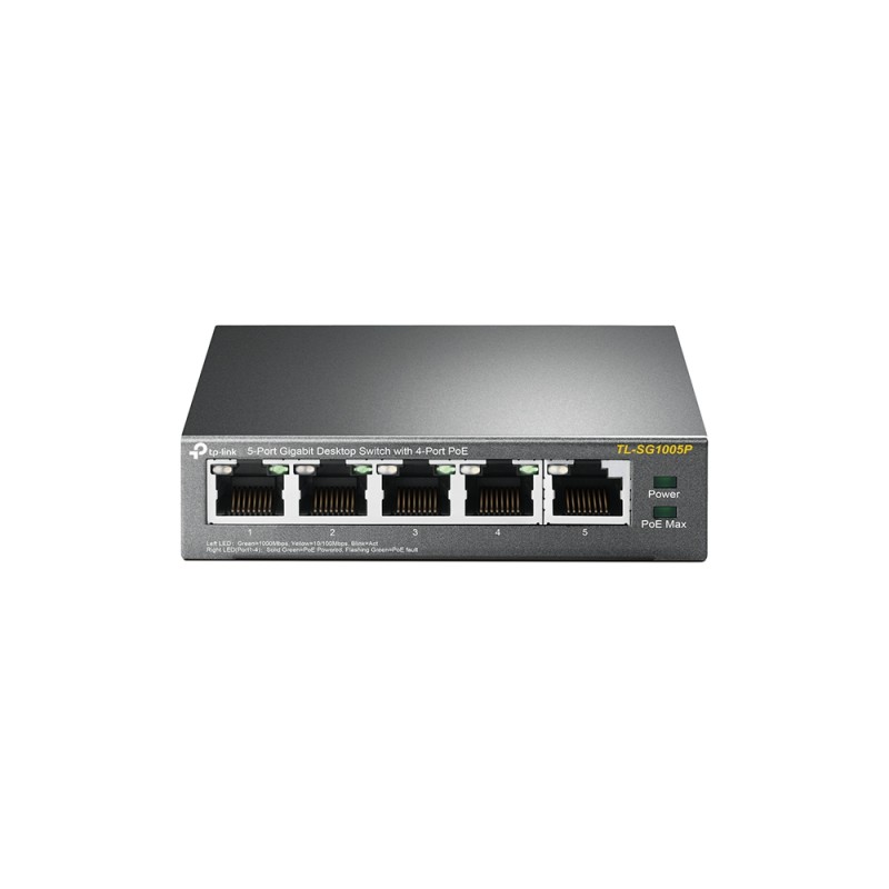 TP-Link - TL-SG1005P - 5-Port Gigabit Desktop Switch with 4-Port PoE - 209713 - 1