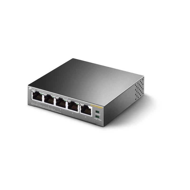 TP-Link - TL-SG1005P - 5-Port Gigabit Desktop Switch with 4-Port PoE - 209713 - 4