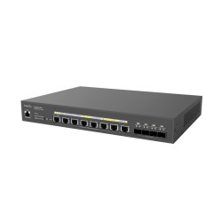EnGenius Switch full managed Layer2+ 12 Port &bull 8x 10 GbE &bull PoE Budget 420W &bull 8x PoE bt &bull 4x SFP+ &bull 13" &bull