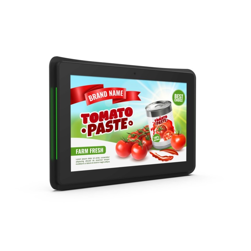 ALLNET Design LED Tablet 10 inch RK3568 Android 11 and NFC, meeting room tablet black - 213191 - 3