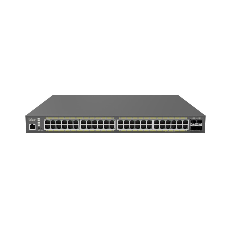 EnGenius Switch full managed Layer2+ 52 Port &bull 48x 1 GbE &bull PoE Budget 740W &bull 48x PoE at &bull 4x SFP+ &bull 19" &bul