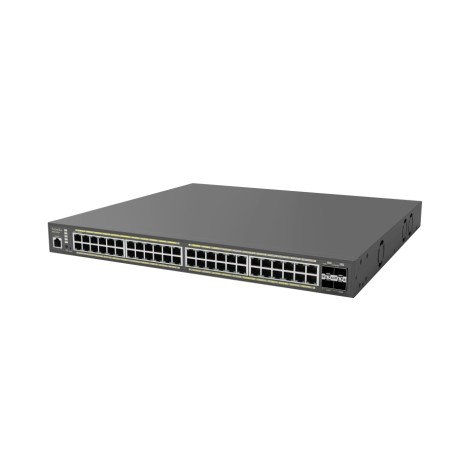 EnGenius Switch full managed Layer2+ 52 Port &bull 48x 1 GbE &bull PoE Budget 410W &bull 48x PoE at &bull 4x SFP+ &bull 19" &bul