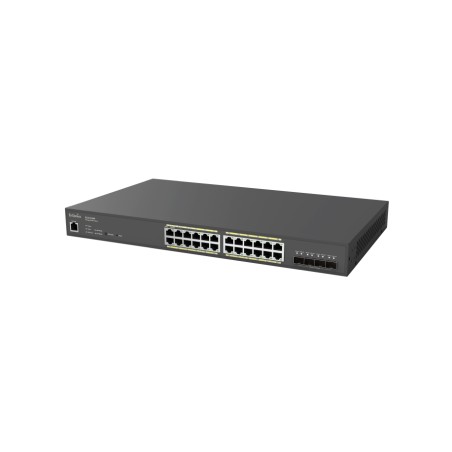EnGenius Switch full managed Layer2+ 28 Port &bull 24x 1 GbE &bull PoE Budget 240W &bull 24x PoE at &bull 4x SFP+ &bull 19" &bul