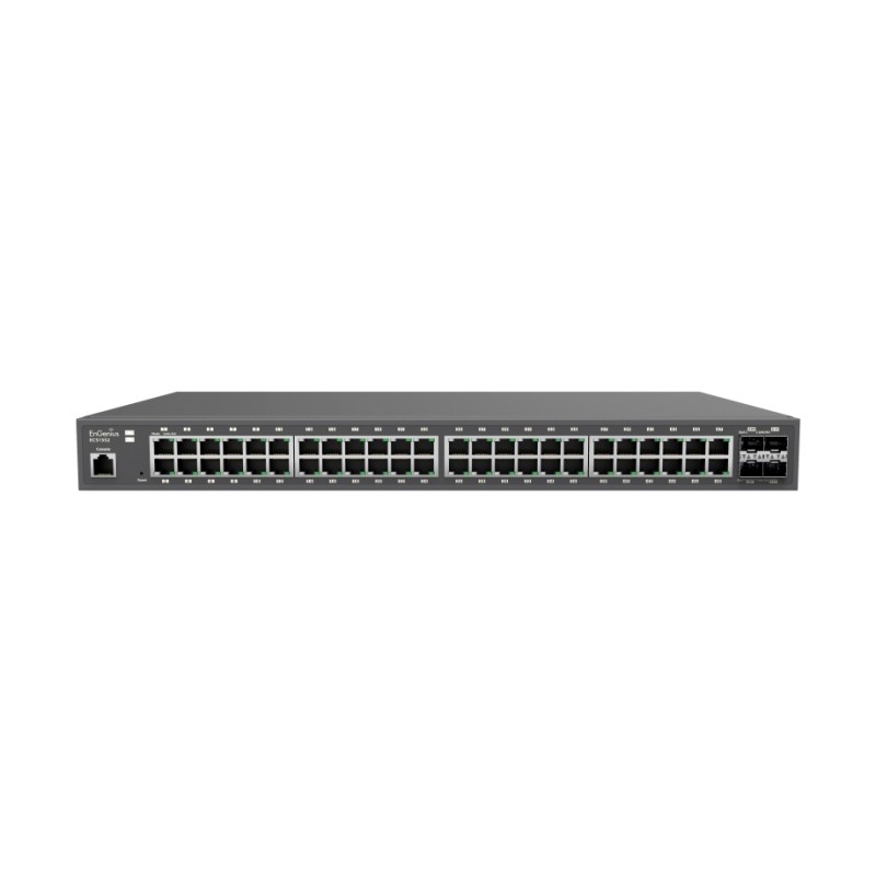 EnGenius Switch full managed Layer2+ 52 Port &bull 48x 1 GbE &bull 4x SFP+ &bull 19" &bull ECS1552 &bull EnGenius Cloud - 209985