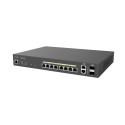 EnGenius Switch full managed Layer2+ 12 Port &bull 8x 1 GbE &bull PoE Budget 130W &bull 8x PoE at &bull 2x GbE, 2x SFP &bull 13"