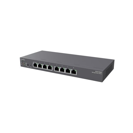 EnGenius Switch full managed Layer2+ 8 Port &bull 8x 1 GbE &bull PoE Budget 55W &bull 8x PoE af &bull Desktop Switch &bull Lüfte