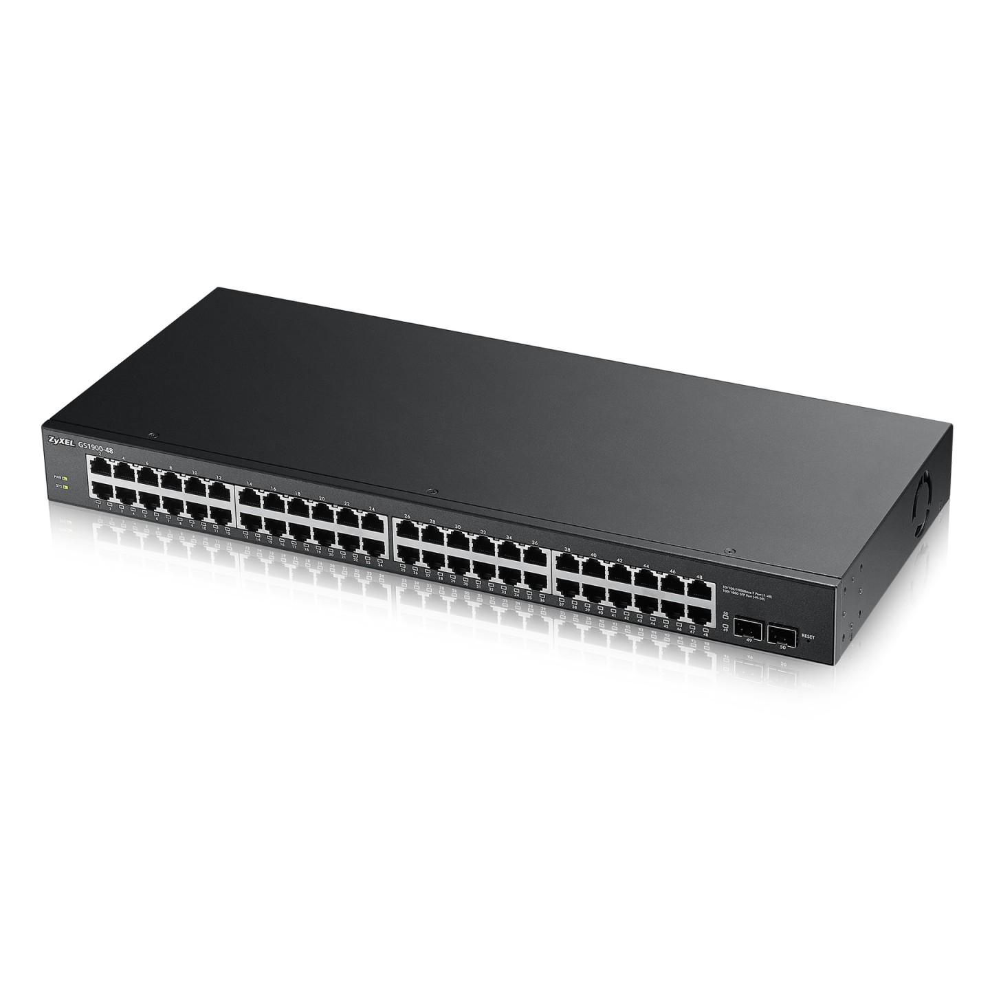 Zyxel Switch smart managed Layer2 50 Port &bull 48x 1 GbE &bull 2x SFP &bull 19" &bull GS1900-48 V2 - 210359 - 1