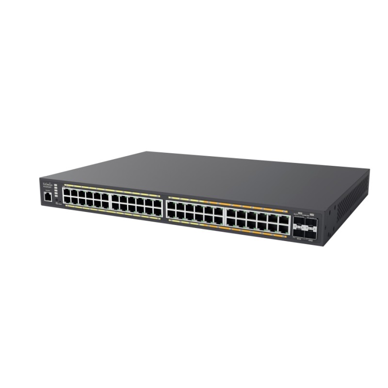 EnGenius Switch full managed Layer2+ 52 Port &bull 32x 1 GbE, 16x 2.5 GbE &bull PoE Budget 740W &bull 48x PoE at &bull 4x SFP+ &