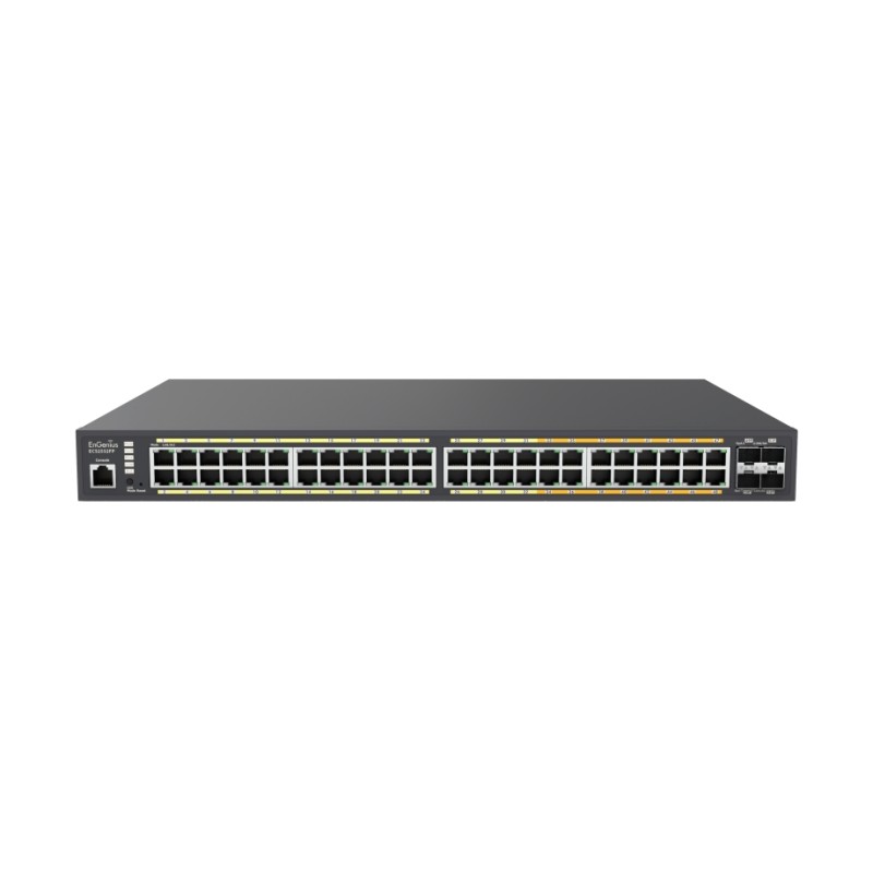 EnGenius Switch full managed Layer2+ 52 Port &bull 32x 1 GbE, 16x 2.5 GbE &bull PoE Budget 740W &bull 48x PoE at &bull 4x SFP+ &