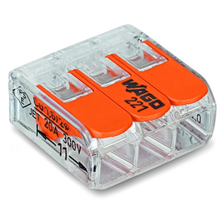 Wago Series 221 - 3*4mm (50 pieces) - 120374 - 1