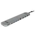 Plusonic USB-C Docking Adapter/Hub 9in1 with HDMI/DP/LAN/USB - 187492 - 1