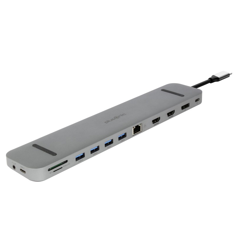 Plusonic USB-C Docking Adapter/Hub 9in1 with HDMI/DP/LAN/USB - 187492 - 1