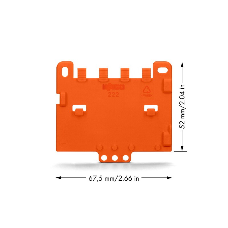 Wago Series 222 - Strain relief plate (10 pieces) - 128362 - 2