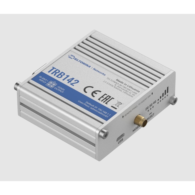 Teltonika · Gateway · TRB142 · LTE CAT4 RS232 - 163645 - 4