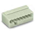 Wago Series 243 - 8-conductor micro terminal (50 pieces) light gray - 131996 - 1