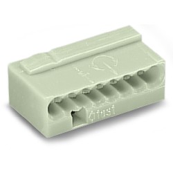 Wago Series 243 - 8-conductor micro terminal (50 pieces) light gray - 131996 - 1