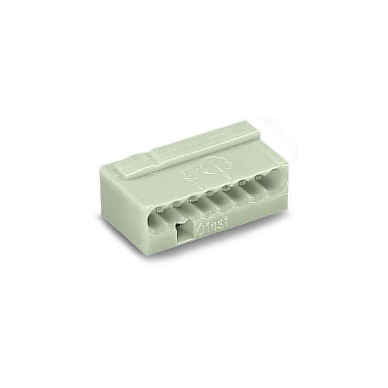 Wago Series 243 - 8-conductor micro terminal (50 pieces) light gray - 131996 - 1
