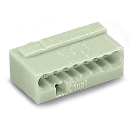 Wago Series 243 - 8-conductor micro terminal (50 pieces) light gray - 131996 - 1