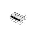 Wago Series 243 - 8-conductor micro terminal (50 pieces) light gray - 131996 - 2