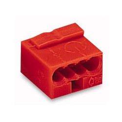 Wago Series 243- 4-conductor micro terminal (100 pieces) red - 140085 - 1