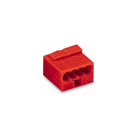 Wago Series 243- 4-conductor micro terminal (100 pieces) red - 140085 - 1