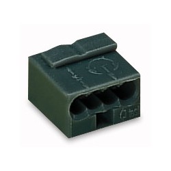 Wago Series 243- 4-conductor micro terminal (100 pieces) black - 140086 - 1