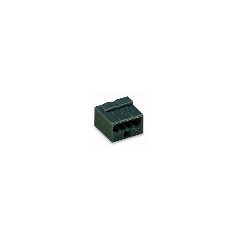 Wago Series 243- 4-conductor micro terminal (100 pieces) black - 140086 - 1