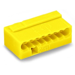 Wago Series 243- 8-conductor micro terminal (50 pieces) yellow - 140089 - 1