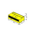 Wago Series 243- 8-conductor micro terminal (50 pieces) yellow - 140089 - 2