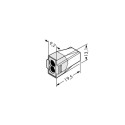 Wago Serie 773-602 - 2-Leiter-Klemme (100 Stück) braun-transparent, Deckel weiß - 152256 - 2