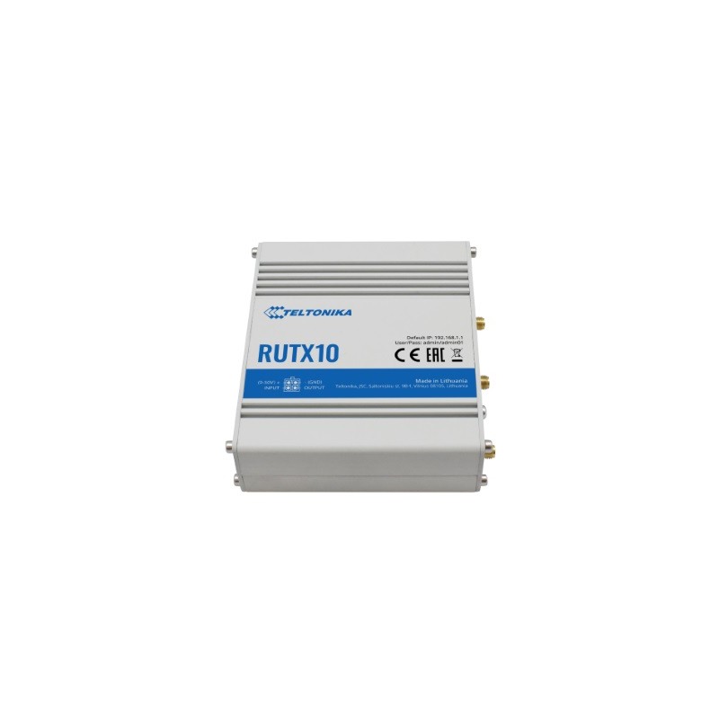 Teltonika · Router · RUTX10 · Ethernet Router, 4x Gigabit LAN Port, Dual Band WiFi (Wave-2 802.11ac), USB, Bluetooth, M2M - 1744