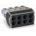 Wago Series 773-108 - 8-conductor terminal (50 pieces) transparent, cover dark gray - 152261 - 1