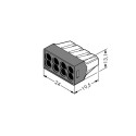 Wago Series 773-108 - 8-conductor terminal (50 pieces) transparent, cover dark gray - 152261 - 2