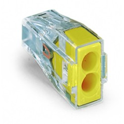 Wago Series 773-173 - 2-conductor terminal (100 pieces) transparent, cover yellow - 152265 - 1