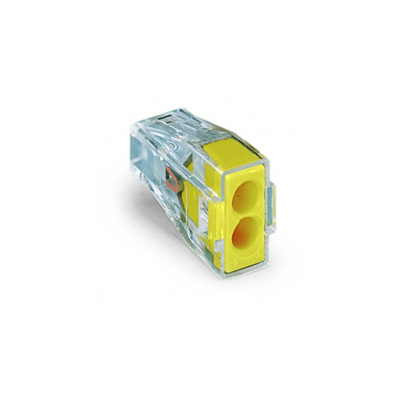 Wago Series 773-173 - 2-conductor terminal (100 pieces) transparent, cover yellow - 152265 - 1